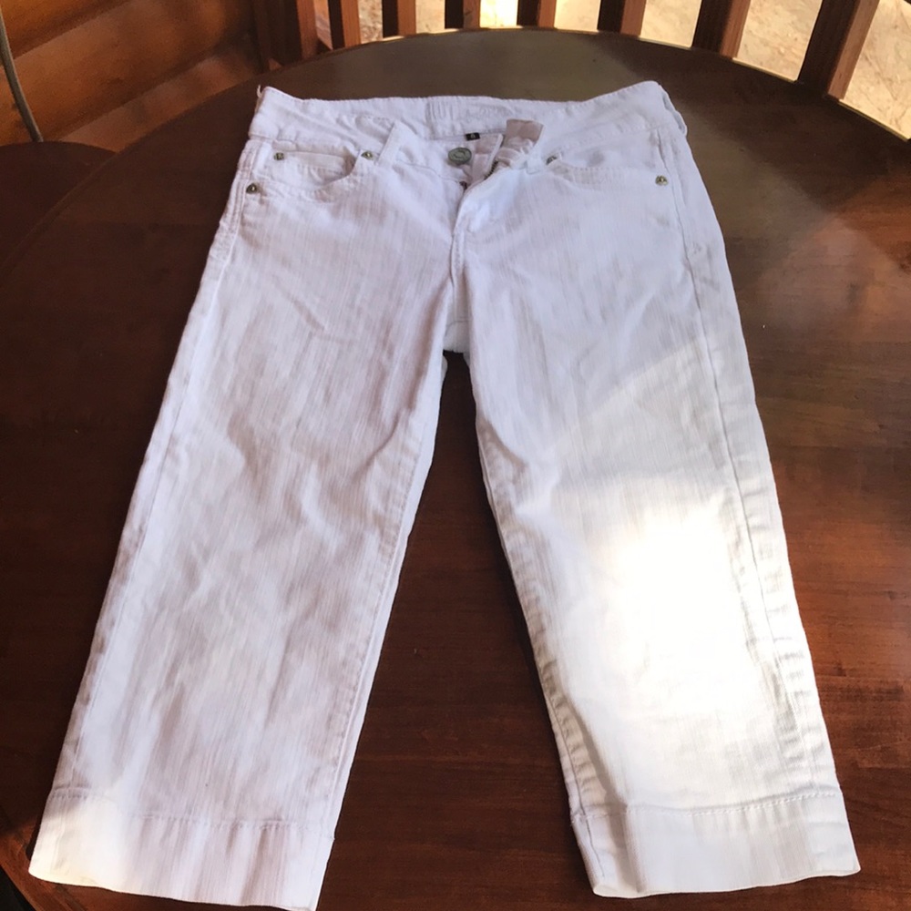 Kut 4 white jeans capri